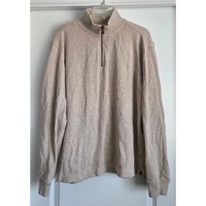 Rodd & Gunn Mens 1/4 Zip Pullover Sweater Australian‎ Cotton Beige Sz Large
